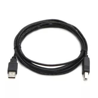 Logo USB kabel (2.0), USB A muški - USB B muški, 3m, crni