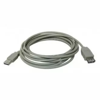Logo USB produžni kabel (2.0), USB A muški - USB A ženski, 5m, sivi, NA AKCIJI