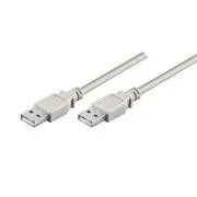 USB kabel (2.0), USB A muški - USB A muški, 1,8 m, sivi, Velika brzina, MALOPRODAJA