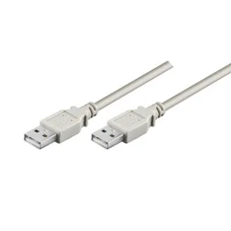 USB kabel (2.0), USB A muški - USB A muški, 1,8 m, sivi, Velika brzina, MALOPRODAJA USB kabel (2.0), USB A muški - USB A muški, 1,8 m, sivi, Velika brzina, MALOPRODAJA