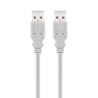 USB kabel (2.0), USB A muški - USB A muški, 1,8 m, sivi, Velika brzina, MALOPRODAJA USB kabel (2.0), USB A muški - USB A muški, 1,8 m, sivi, Velika brzina, MALOPRODAJA