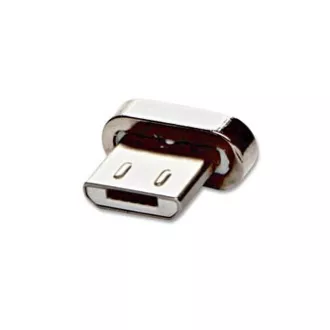 USB kabel s terminalima (2.0), USB A muški - microUSB muški + Apple Lightning muški + USB C sam, 1m, okrugli, pleteni, srebrni,