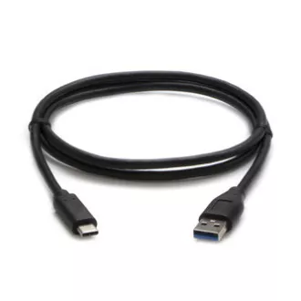 USB kabel (3.2 gen 2), USB A muški - USB C muški, 1m, 10 Gb/s, 5V/3A, crni