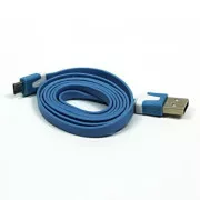 USB kabel (2.0), USB A muški - microUSB muški, 1m, ravni, plavi