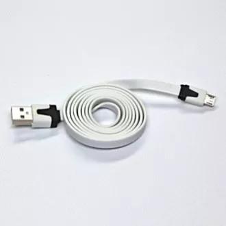 USB kabel (2.0), USB A muški - microUSB muški, 1m, ravni, bijeli