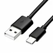 Logo USB kabel (2.0), USB A muški - USB C muški, 1 m, crni, blister, MALOPRODAJA