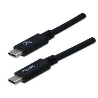 USB kabel (3.2 gen 1), USB C muški - USB C muški, 1m, 5 Gb/s, 5V/3A, crni