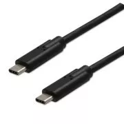 USB kabel (3.2 gen 2), USB C muški - USB C muški, 1m, 10 Gb/s, 5V/3A, crni, NAPAJ.