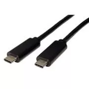 USB kabel (3.1), USB C muški - USB C muški, 0.5m, crni, plastična vrećica