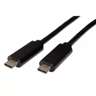 USB kabel (3.1), USB C muški - USB C muški, 0.5m, crni, plastična vrećica