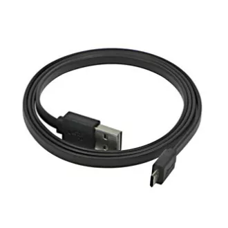 USB kabel (2.0), USB A muški reverzibilni - microUSB muški reverzibilni, 0,3 m, ravni, crni, dvostrani, DOB.