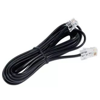 Telefonski kabel 4 žile, RJ11 muški - RJ45 muški, 3 m, ravni, crni, za ADSL modem, ekonomičan
