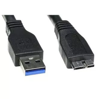 USB kabel (3.0), USB A muški - USB mikro B muški, 0.5m, crni