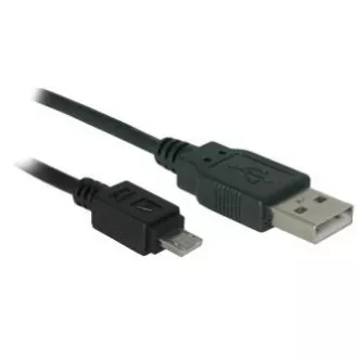 USB kabel (2.0), USB A muški - microUSB muški, 1.8m, crni