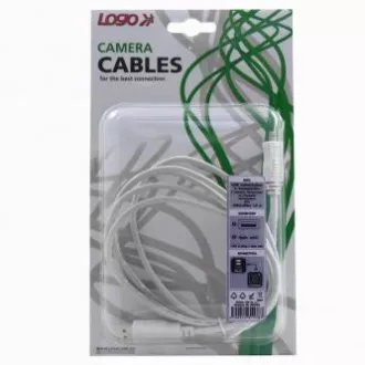 Logo USB kabel (2.0), USB A muški - 4-pinski muški, 1,8 m, crni, blister, FUJI