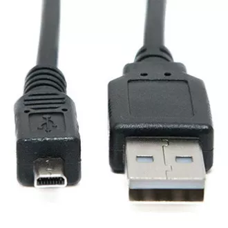 USB kabel (2.0), USB A muški - 8-pin muški, 25947, 1.8m, crni, PANASONIC