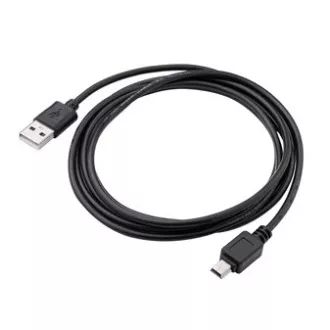 Logo USB kabel (2.0), USB A muški - miniUSB muški, 3m, crni
