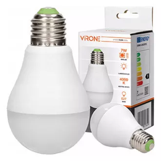 LED žarulja Virone E27, 220-240V, 7W, 825lm, 4000k, neutralna bijela, 25000h, sa senzorom pokreta