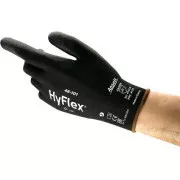Obložene rukavice ANSELL HYFLEX 48-101, crne, vel.