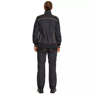 KNOXFIELD LADY jakna antracit / crvena KNOXFIELD LADY jakna antracit / crvena