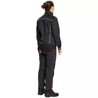 KNOXFIELD LADY jakna antracit / crvena KNOXFIELD LADY jakna antracit / crvena