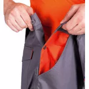 DESMAN hlače lacl sive / narančaste