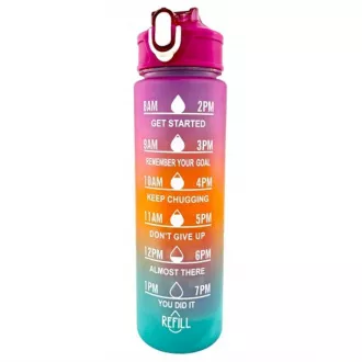 Motivacijska sportska boca 3 u 1, 2000 ml + 900 ml + 300 ml