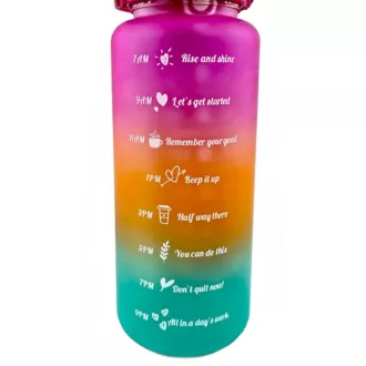 Motivacijska sportska boca 3 u 1, 2000 ml + 900 ml + 300 ml