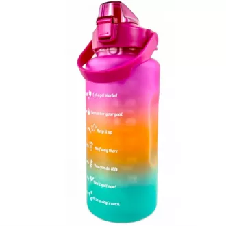 Motivacijska sportska boca 3 u 1, 2000 ml + 900 ml + 300 ml