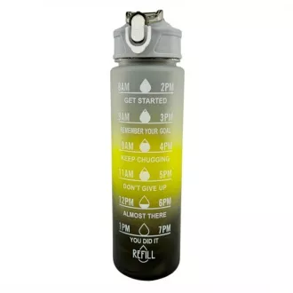 Motivacijska sportska boca 3 u 1, 2000 ml + 900 ml + 300 ml