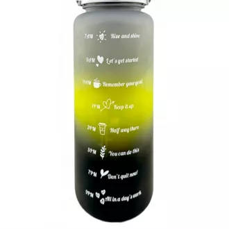 Motivacijska sportska boca 3 u 1, 2000 ml + 900 ml + 300 ml