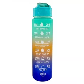 Motivacijska sportska boca 3 u 1, 2000 ml + 900 ml + 300 ml