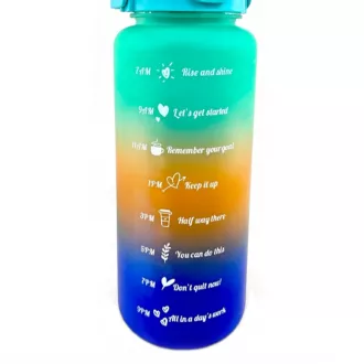 Motivacijska sportska boca 3 u 1, 2000 ml + 900 ml + 300 ml