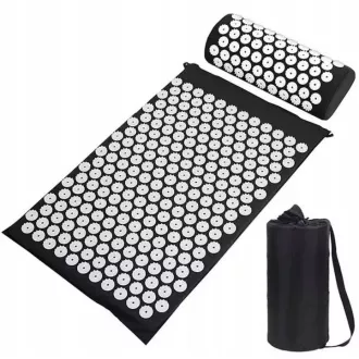 Akupresurna PREMIUM prostirka za vježbanje s jastukom 67x42x2 cm