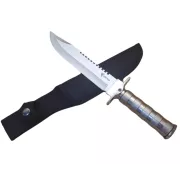 Taktički nož MILITARY FINKA SURVIVAL 35 cm crna/srebrna
