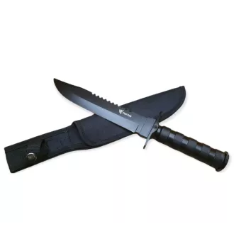 Taktički nož MILITARY FINKA SURVIVAL 35 cm crno/srebrni