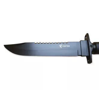 Taktički nož MILITARY FINKA SURVIVAL 35 cm crno/srebrni