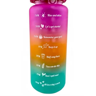 Motivacijska sportska boca 3 u 1, 2000 ml + 900 ml + 300 ml