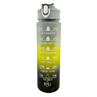 Motivacijska sportska boca 3 u 1, 2000 ml + 900 ml + 300 ml