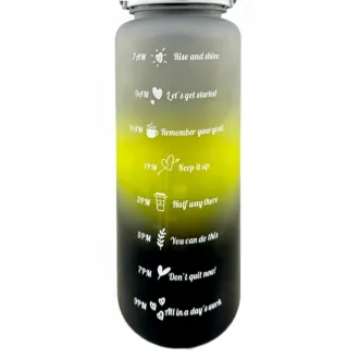 Motivacijska sportska boca 3 u 1, 2000 ml + 900 ml + 300 ml