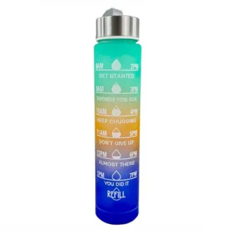 Motivacijska sportska boca 3 u 1, 2000 ml + 900 ml + 300 ml