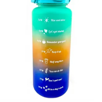 Motivacijska sportska boca 3 u 1, 2000 ml + 900 ml + 300 ml