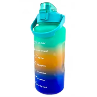 Motivacijska sportska boca 3 u 1, 2000 ml + 900 ml + 300 ml