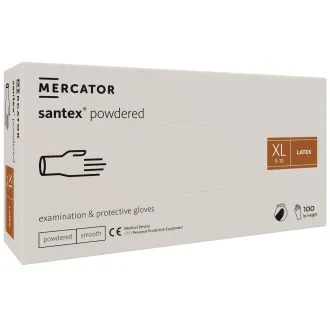 SANTEX PUDERASTE – Lateks rukavice s puderom, boje tijela, 100 kom. SANTEX PUDERASTE – Lateks rukavice s puderom, boje tijela, 100 kom.
