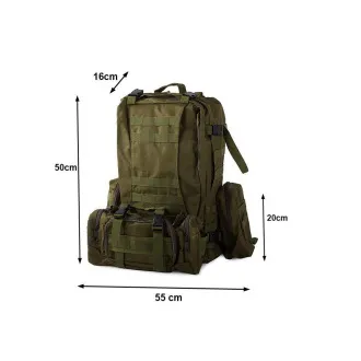 Kamuflažni ruksak Lynx, vojna kamuflaža - 48,5 l Kamuflažni ruksak Lynx, vojna kamuflaža - 48,5 l