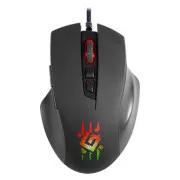 Defender Wolverine GM-700L RGB žični miš, crni, 12800 DPI