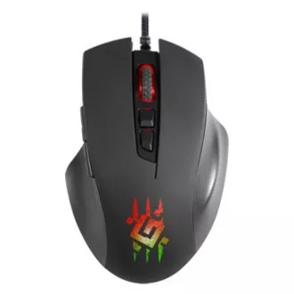 Defender Wolverine GM-700L RGB žični miš, crni, 12800 DPI