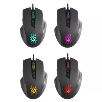 Defender Wolverine GM-700L RGB žični miš, crni, 12800 DPI