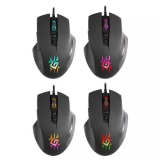 Defender Wolverine GM-700L RGB žični miš, crni, 12800 DPI