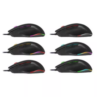 Defender Wolverine GM-700L RGB žični miš, crni, 12800 DPI